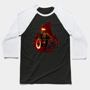 God of Fire Baseball T-Shirt
